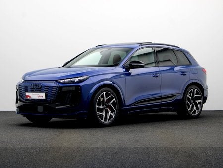 Audi Q6 e-tron 55 EDITION ONE BLUE 100 KWH 388 PK QUATTRO, Auto's, Automaat, Blauw, Parkeersensor, Elektrisch
