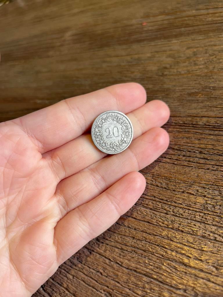 Zwitserland 20 rappen 1898, Ophalen of Verzenden, Overige landen, Losse munt