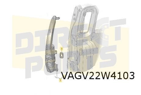 Volkswagen Caddy 1/21- achterlicht Links (LED)  Origineel! 2, -, -, Nieuw, -