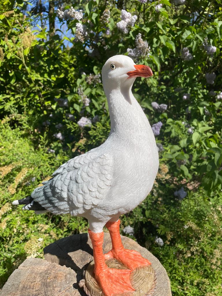 Beeld Meeuw, vogel, tuin, boerderij, vijver, zee 30cm, Tuin en Terras, Tuinbeelden, Ophalen of Verzenden, Nieuw, Kunststof, Dierenbeeld