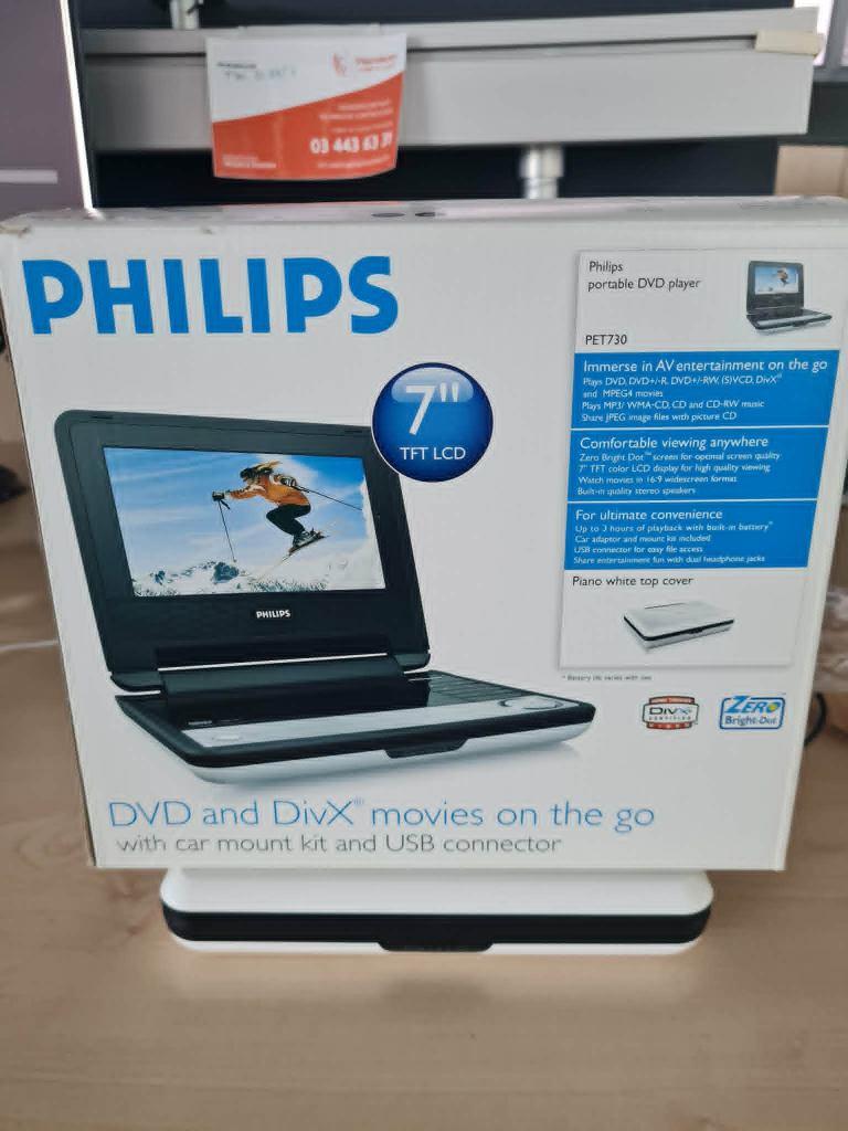 Philips portable dvd player, Dvd-speler, Philips, Draagbaar, Nieuw