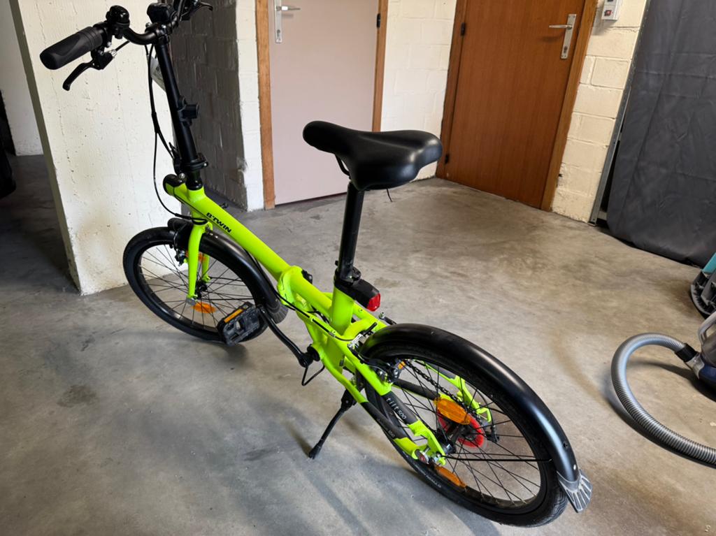 Velo pliable Btwin Tilt 500 jaune fluo, Enlèvement, Comme neuf