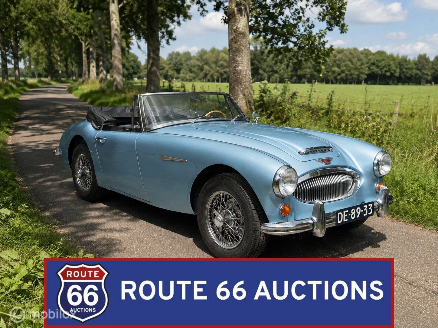 Austin-Healey 3000 Mk III | 1966 | Route 66 Auctions, Auto's, Austin, Zwart, Bedrijf, Handgeschakeld