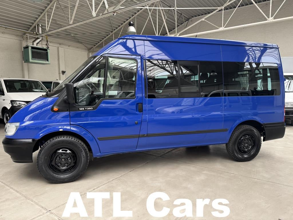 Ford Transit 2.4 D | !103.000km! | WEBASTO | 8+1 | AIRCO, Auto's, 4 deurs, Gebruikt, Blauw, 9 zetels