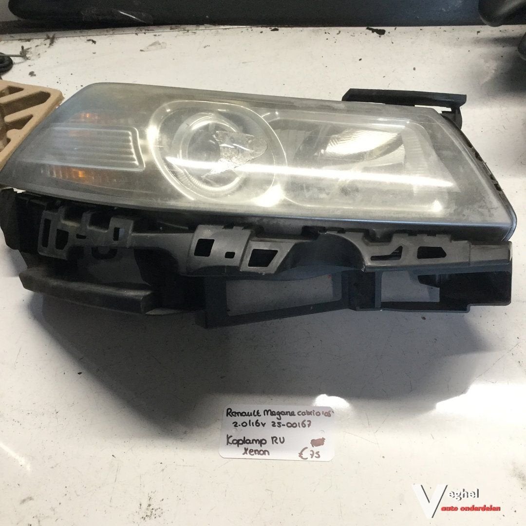 Renault Mégane cabriolet 2.0 16v 2005 Koplamp Rechtsvoor Xen, -, Utilisé, -, -