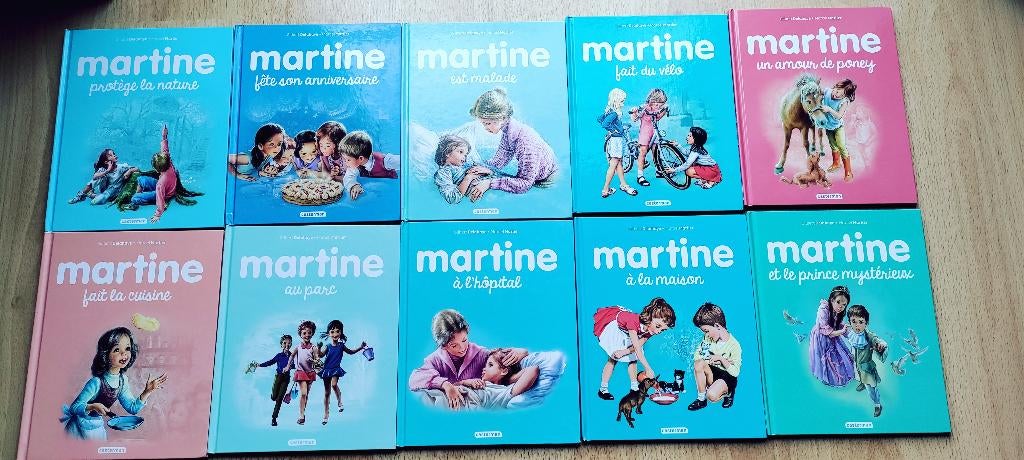 6 albums Martine, Enlèvement ou Envoi, Utilisé, Gilbert Delahaye en  marcel marlier, Fiction général