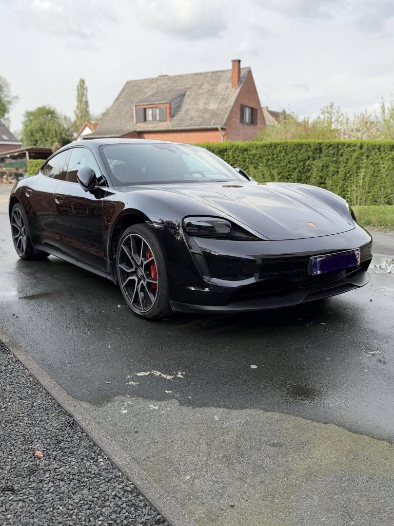 Porsche Taycan 4S, Auto's, Porsche, Zwart, Zwart, Leder, Elektrisch