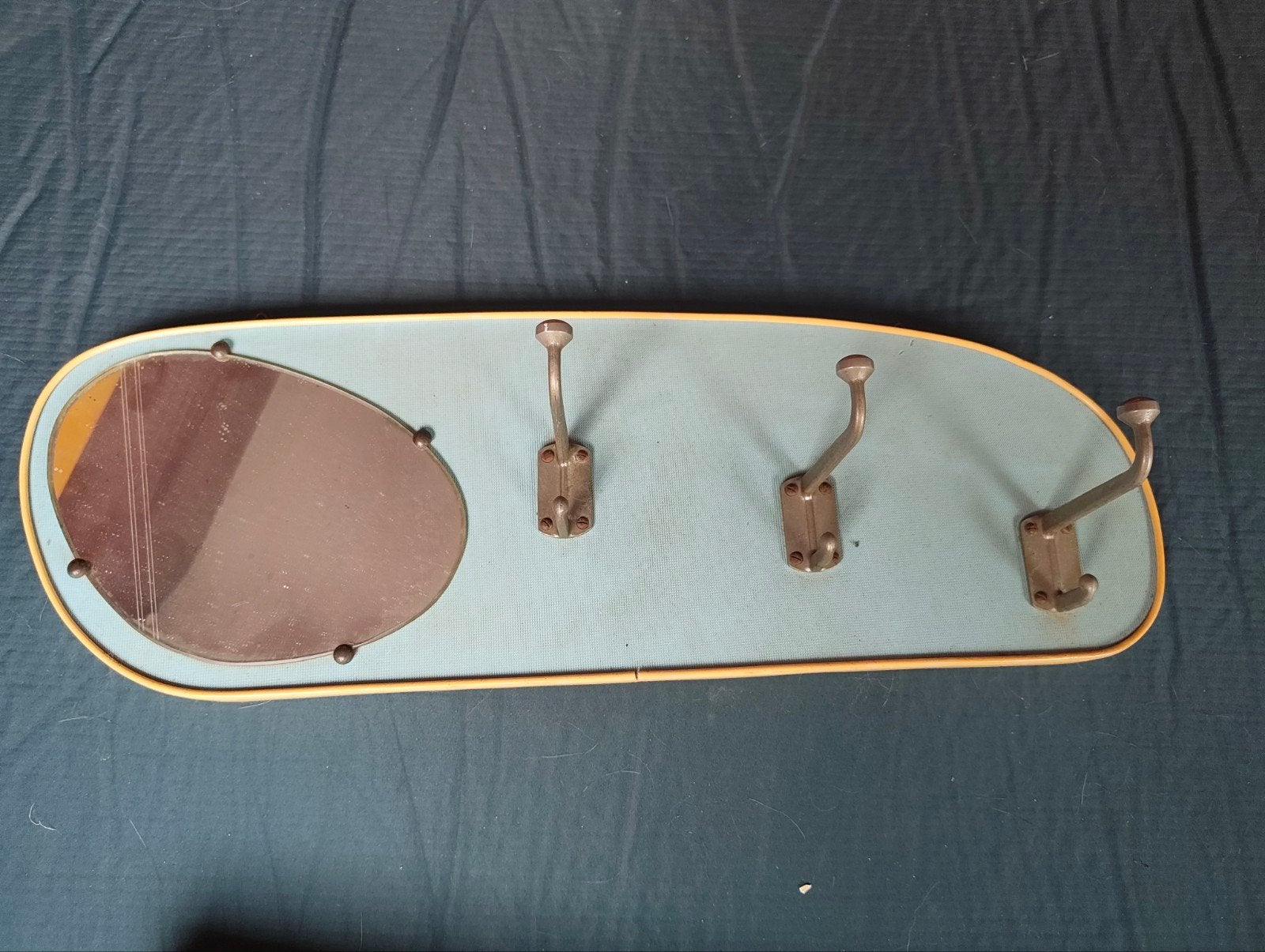 Retro kapstok met spiegeltje, Ophalen, Gebruikt, Wandkapstok, Minder dan 100 cm