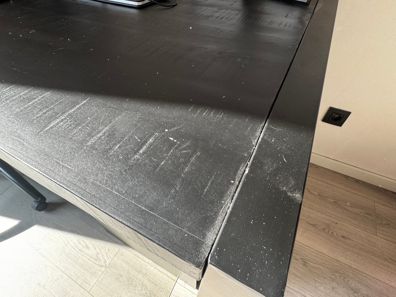 Industriële eettafel 220x90, Huis en Inrichting, Ophalen, 200 cm of meer, 50 tot 100 cm, Zo goed als nieuw