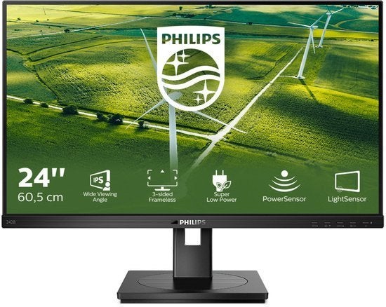 PHILIPS 24 INCH IPS MONITOR, 3 à 5 ms, Philips, HD, IPS