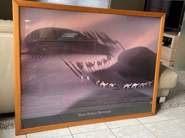 Woestijn foto Yann Arthus Bertrand, Ophalen, Gebruikt, Achter glas, Glas