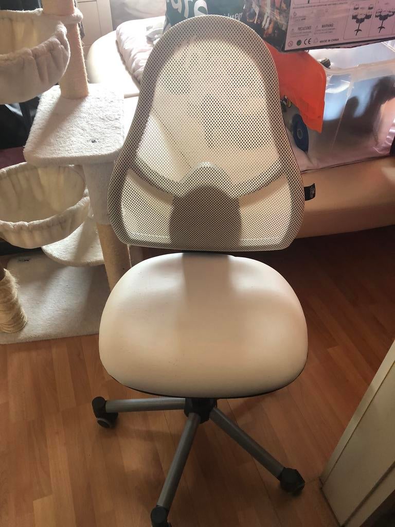 burostoel kind tot 14 jaar, Beige, Enlèvement, Utilisé, Chaise de bureau