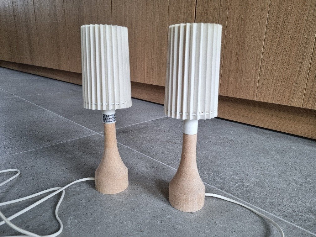 Lampes Ikea - lampes de chevet - lampes de chambre, Beige, 33 cm, Enlèvement ou Envoi, Bois