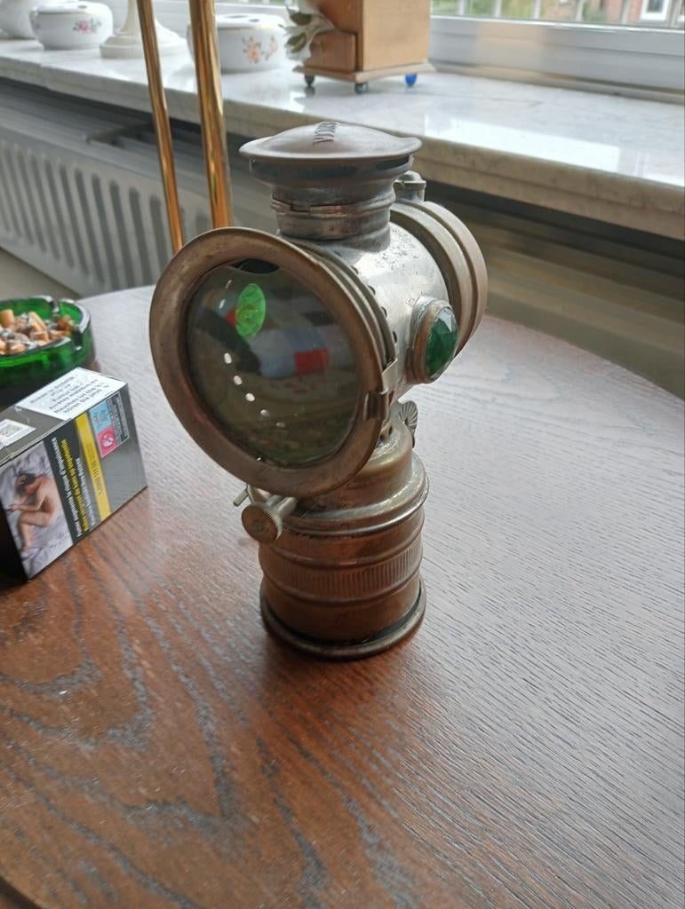 Oude fiets lamp, Antiek en Kunst, Ophalen of Verzenden