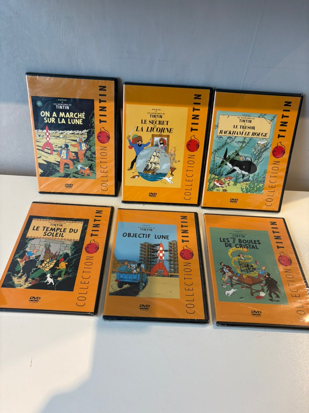 6 DVD « TINTIN » neufs, Enlèvement ou Envoi, Neuf, dans son emballage