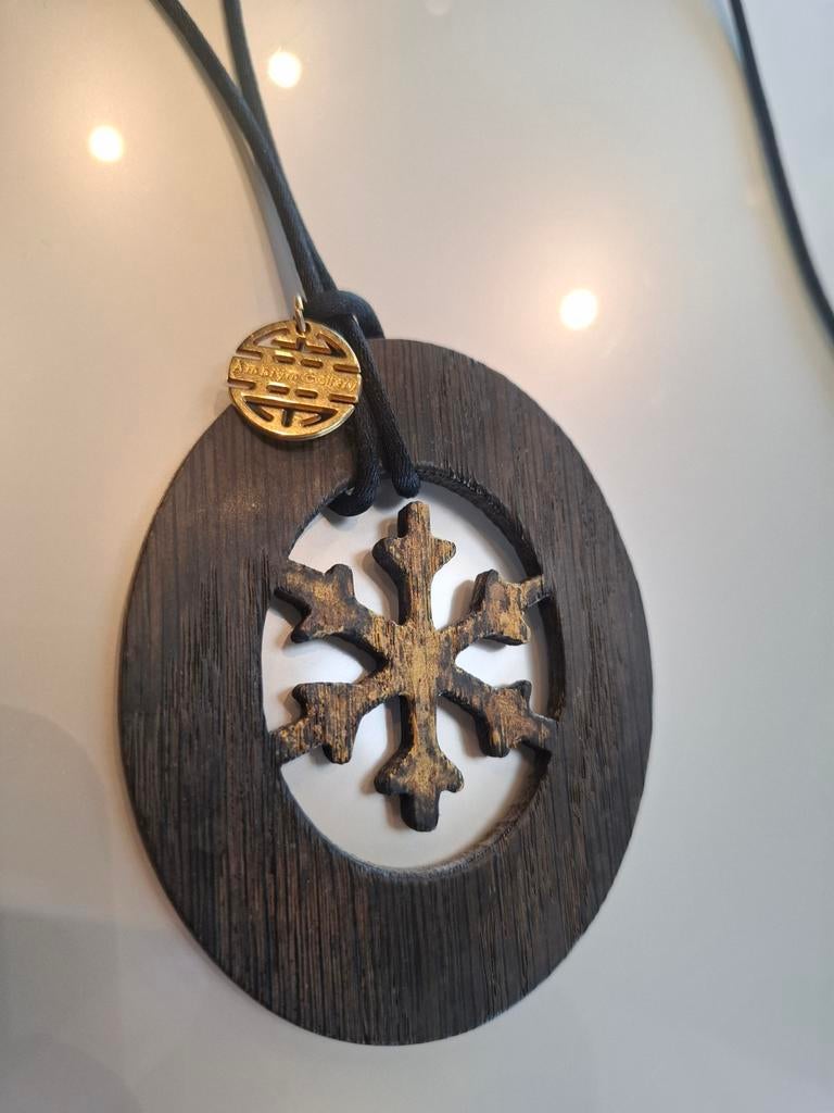 Nieuwe unieke houten ketting | Ambrym gallery, Handtassen en Accessoires, Kettingen, Overige materialen, Verstelbaar, Bruin, Nieuw