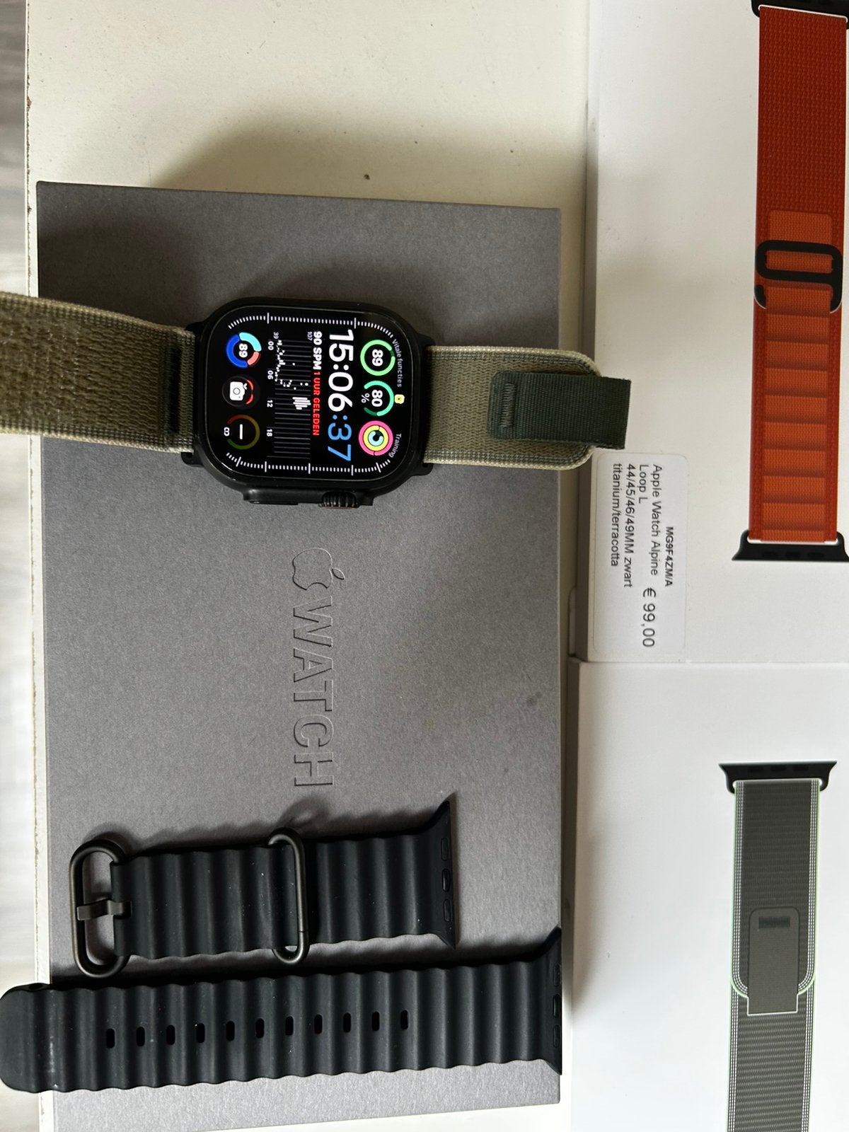Apple Watch Ultra 3 - parfait état, Avancer d'un pas, Étanche, IOS, Comme neuf