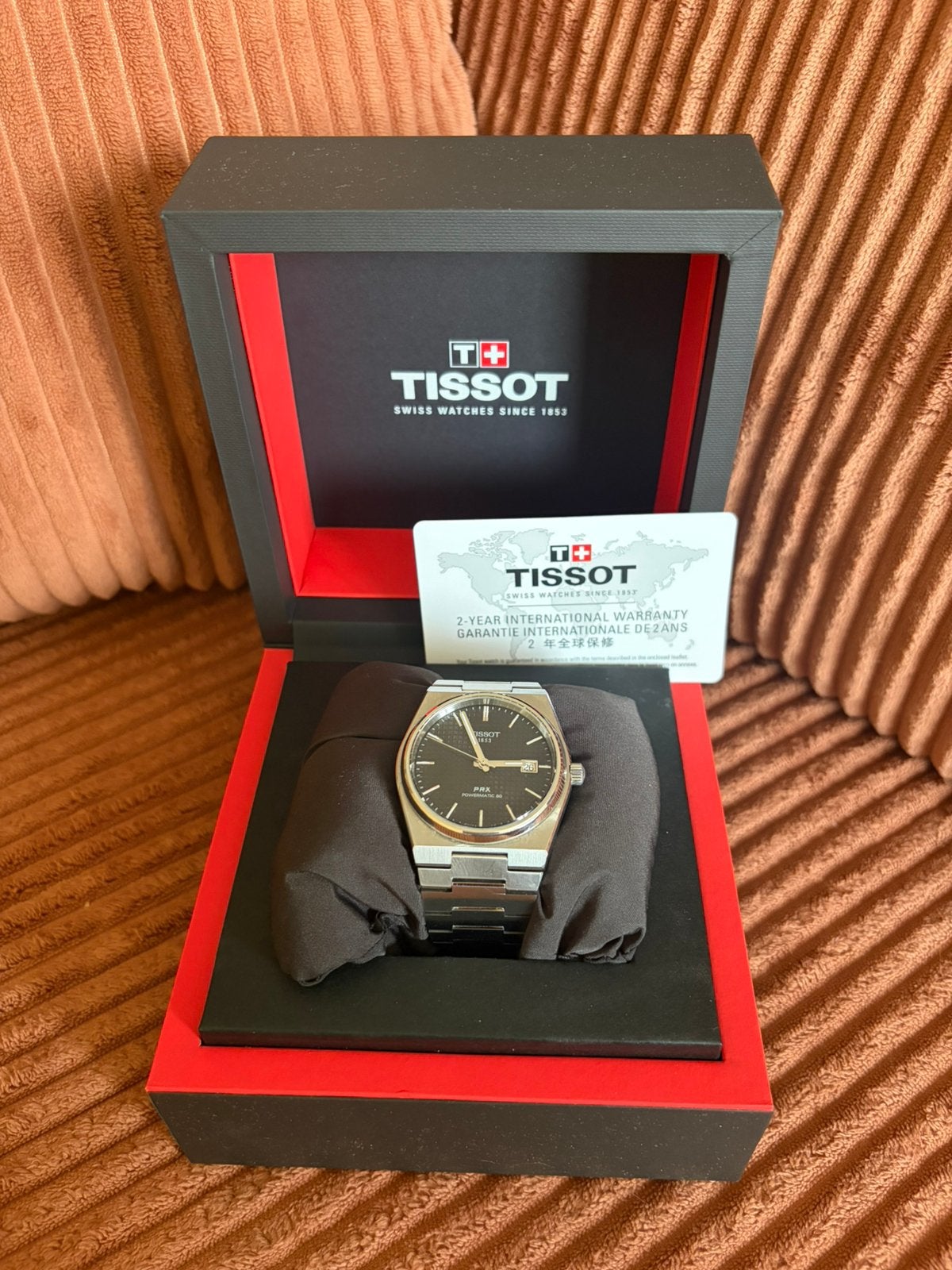 Tissot PRX 40mm, Bijoux, Sacs & Beauté, Montres | Hommes, Enlèvement ou Envoi, Comme neuf