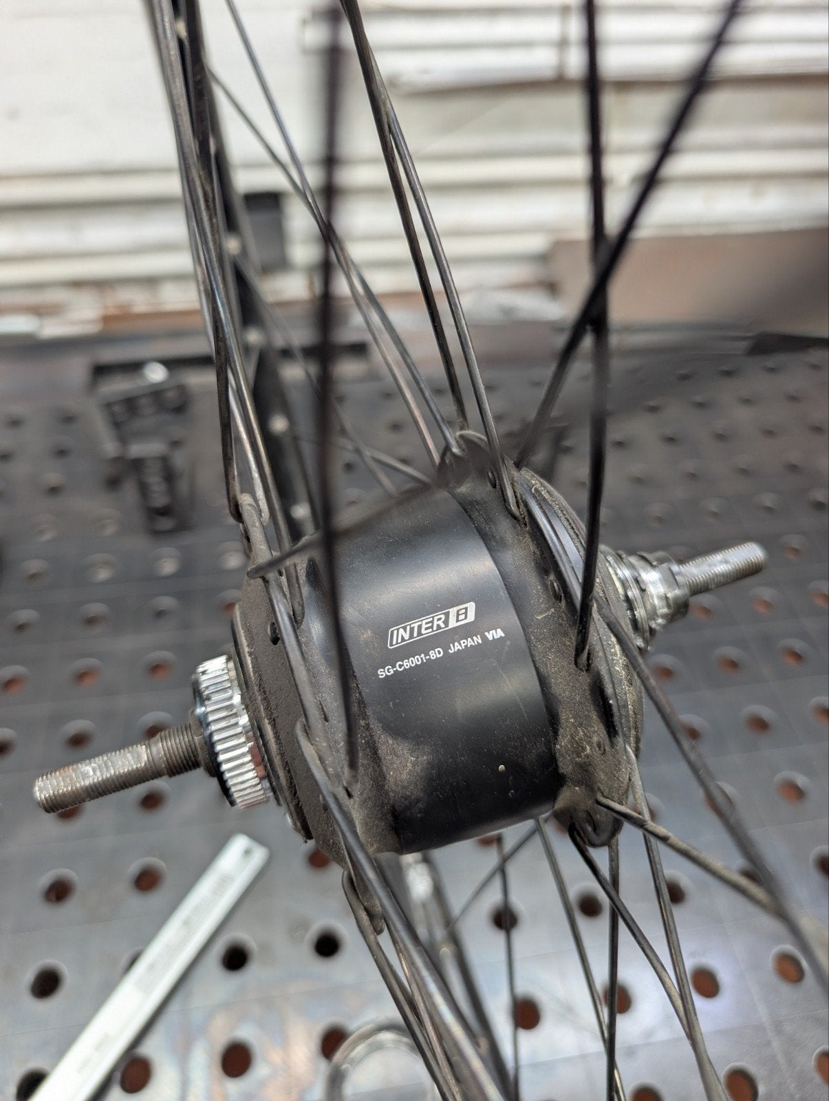 Shimano Nexus 8 centerlock sg-c6001-8e. 28 inch., Ophalen, Gebruikt, Wiel, Shimano