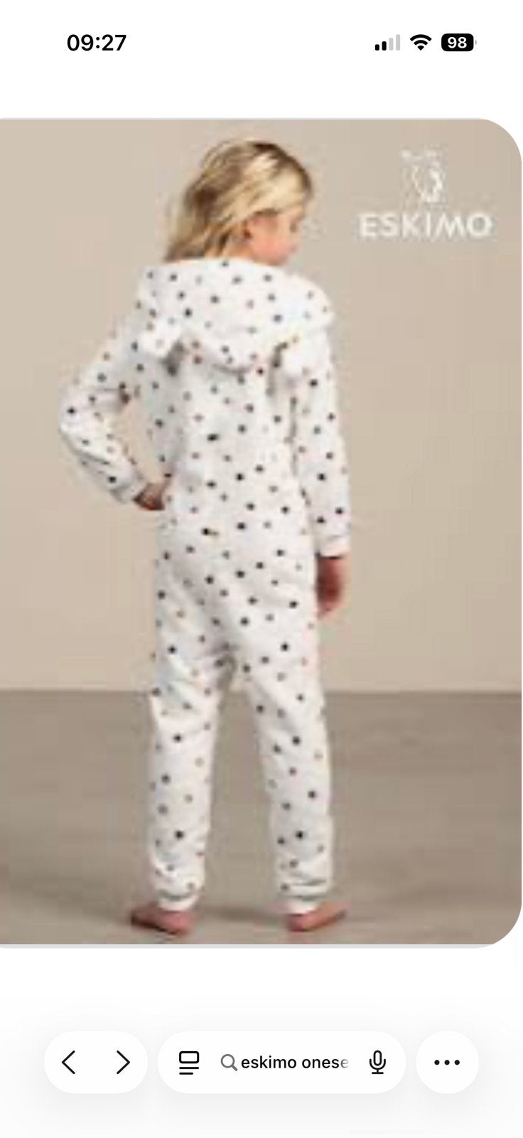 Pyama unisexe Eskimo beige à pois, 3 ans, neuf, Vêtements | Femmes, Homewear, Enlèvement ou Envoi, Neuf, Beige