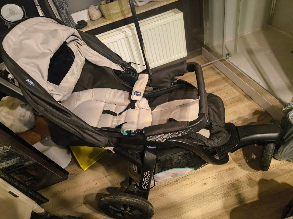 Poussette nacelle + maxi Cosi chicco activ 3, Ophalen, Gebruikt, Combiwagen, Overige merken