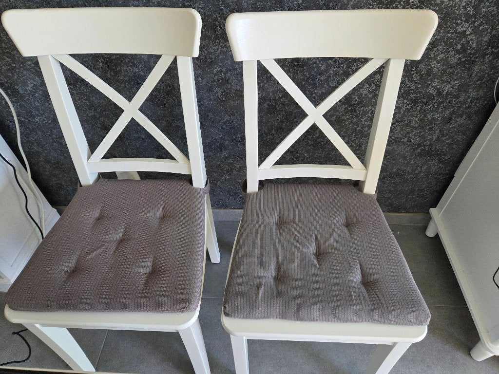 4 stoelen Rosentorp (Ikea), Huis en Inrichting, Tafels | Eettafels, Ophalen, Minder dan 50 cm, Vierkant, Minder dan 50 cm