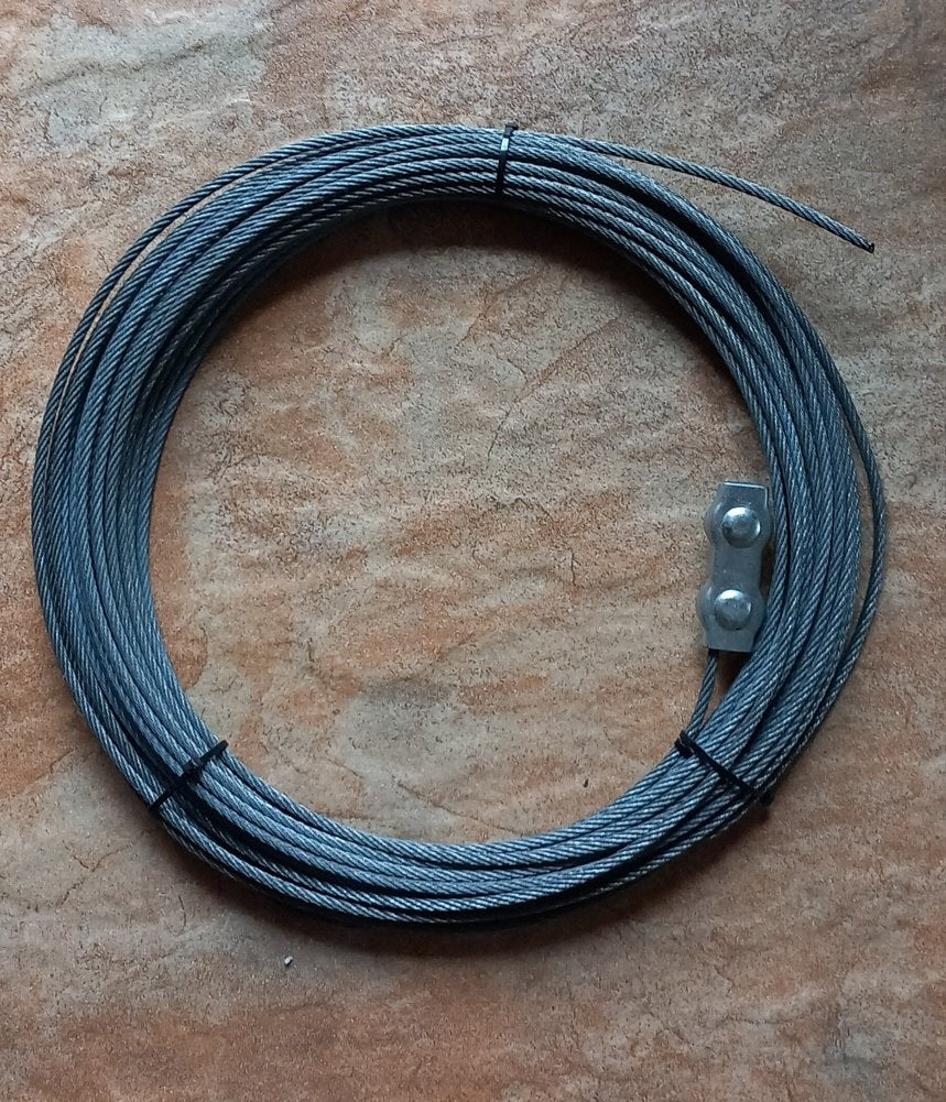 20 Meter Staalkabel Staaldraadkabel 4 mm - Duplex Draadklem, Ophalen of Verzenden