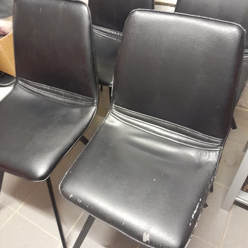 4 Stoelen, Huis en Inrichting, Stoelen, Ophalen, Gebruikt, Zwart, Vier