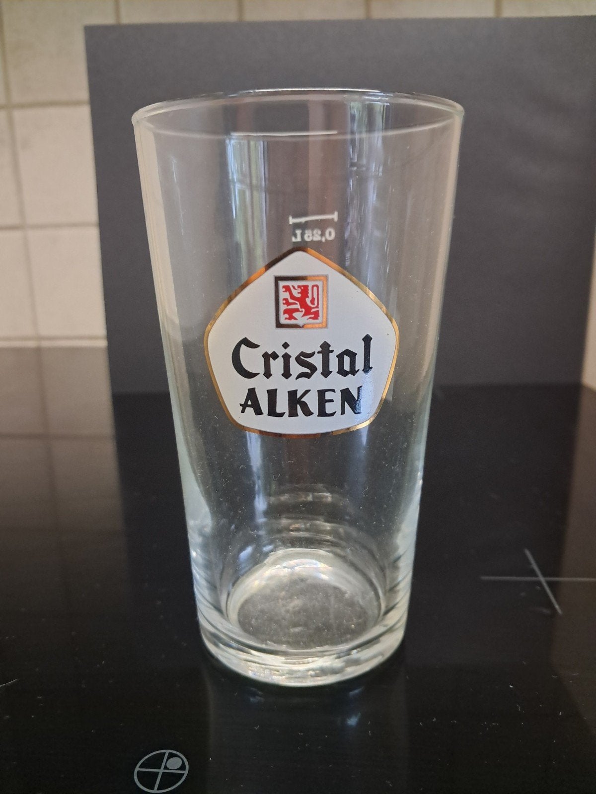 Mooi glas Cristal Alken, Verzamelen, Biermerken, Ophalen