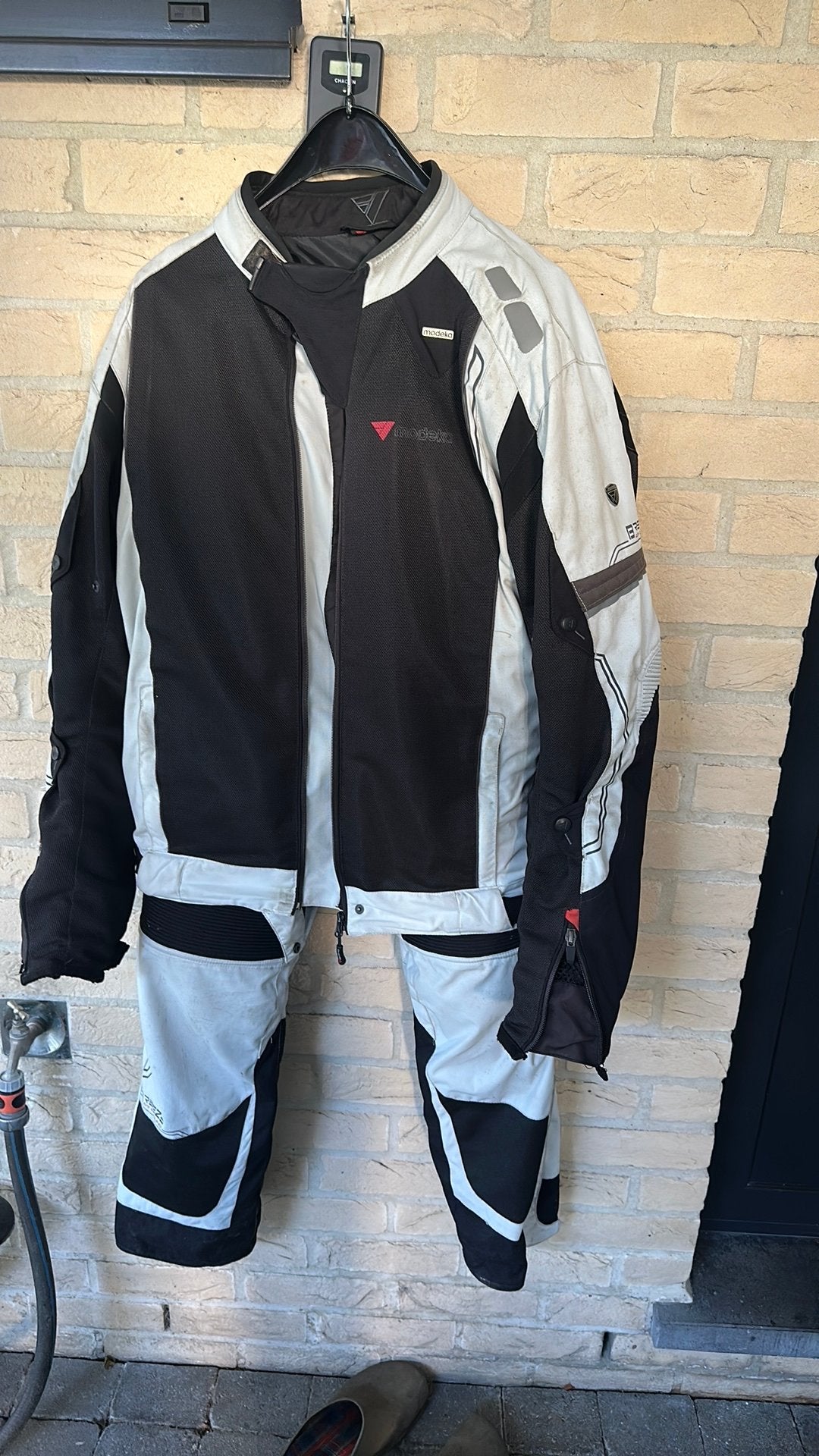 Modeka zomer doorwaai jas en broek, Motoren, Ophalen, Tweedehands, Heren, Combipak
