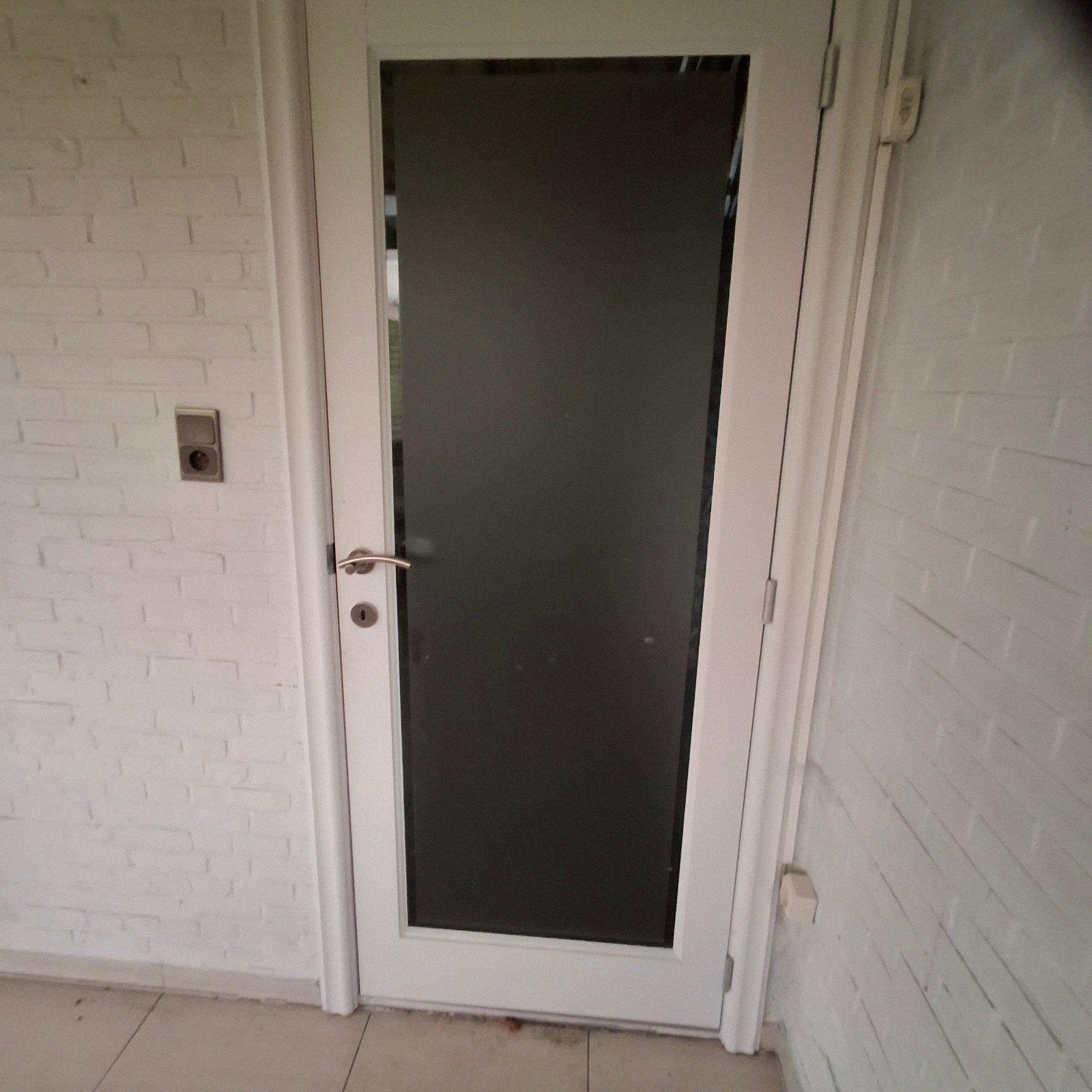 porte avec verre dépoli, Enlèvement, Verre