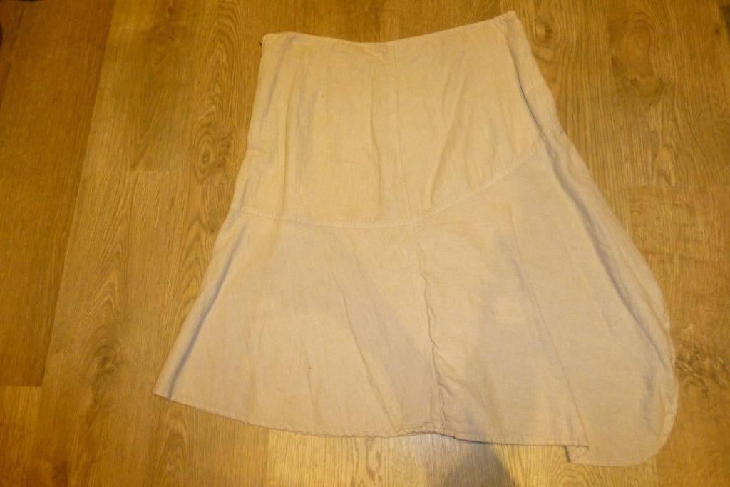 linnen beige rok van Terre Bleue maat 38 of Medium, Maat 38/40 (M), Terre bleue, Beige, Ophalen of Verzenden