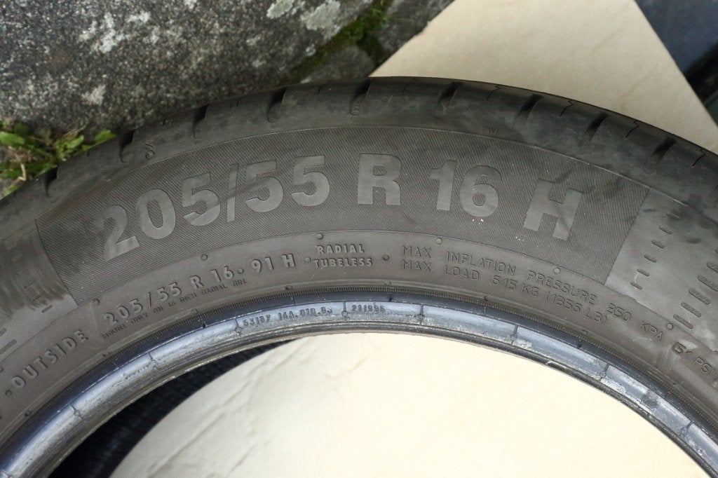 Zomerband Continental 205/55R 16 H, Ophalen, Gebruikt, 16 inch, 205 mm