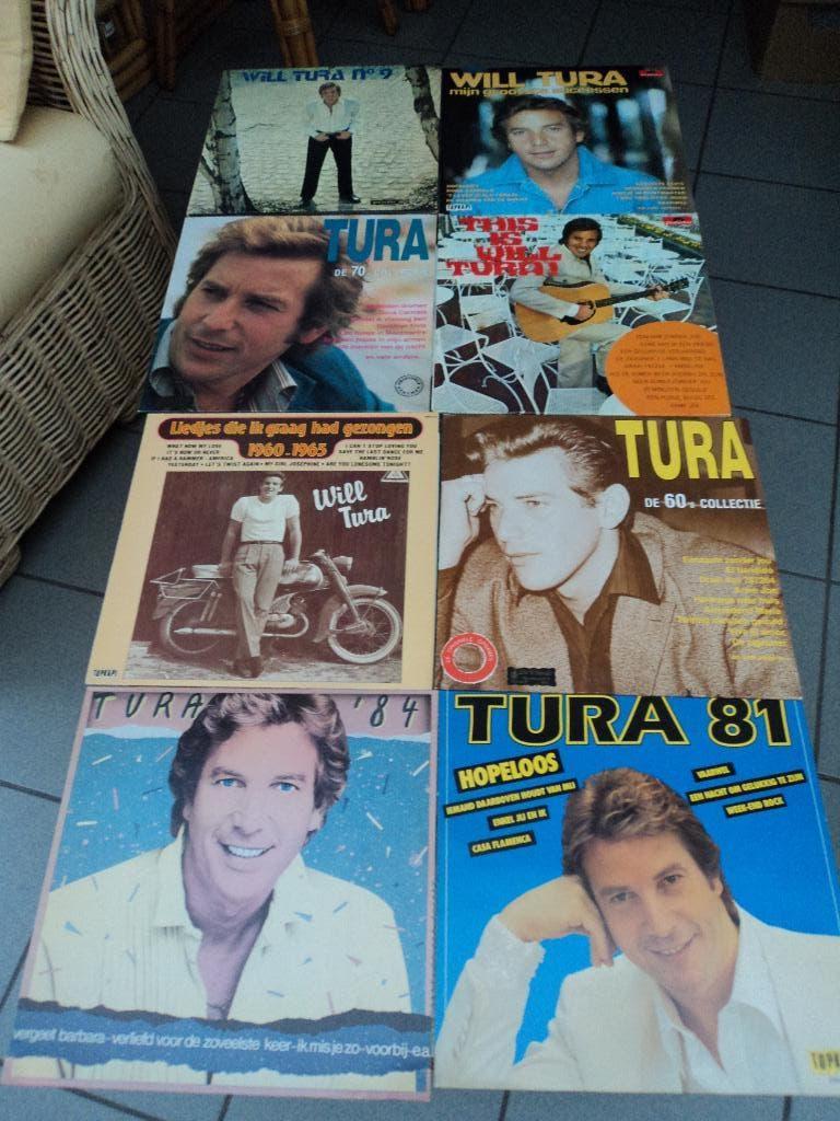 Will Tura lot van 18 lp's voor 45 euro!, Cd's en Dvd's, Vinyl | Nederlandstalig, Gebruikt, Ophalen of Verzenden, 1970 - 1979, Levenslied of Smartlap