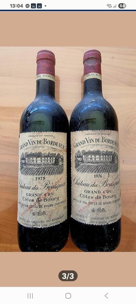grand vin de bordeaux chateau du bouquet grand cru, Ophalen