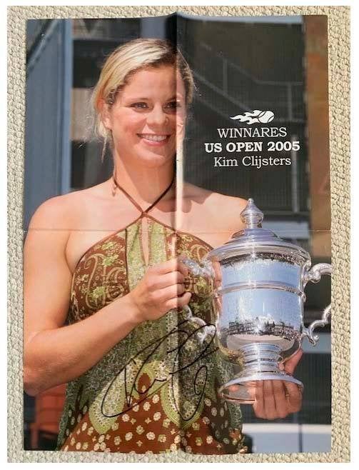 Poster Kim Clijsters US Open 2005, Sport en Fitness, Tennis, Ophalen, Nieuw