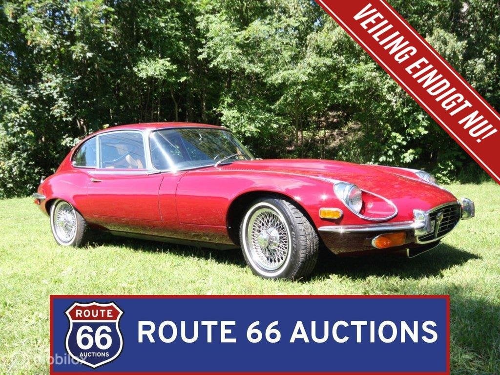 Jaguar E-Type Coupe S3 | 1972 | Route 66 Auctions, Zwart, Bedrijf, Handgeschakeld, Overige carrosserie