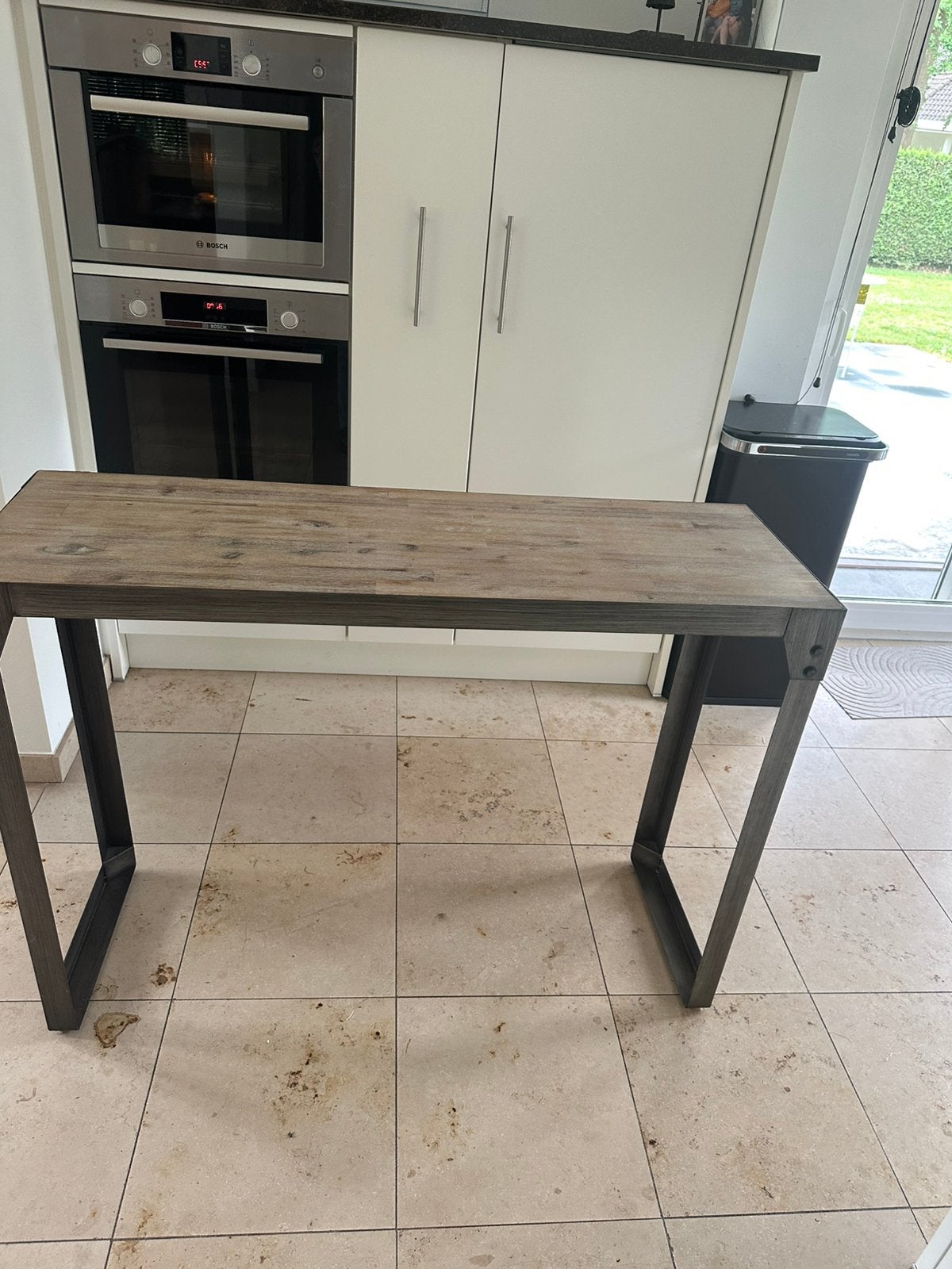 Sidetable greige, 100 tot 150 cm, Zo goed als nieuw, Modern, Ophalen
