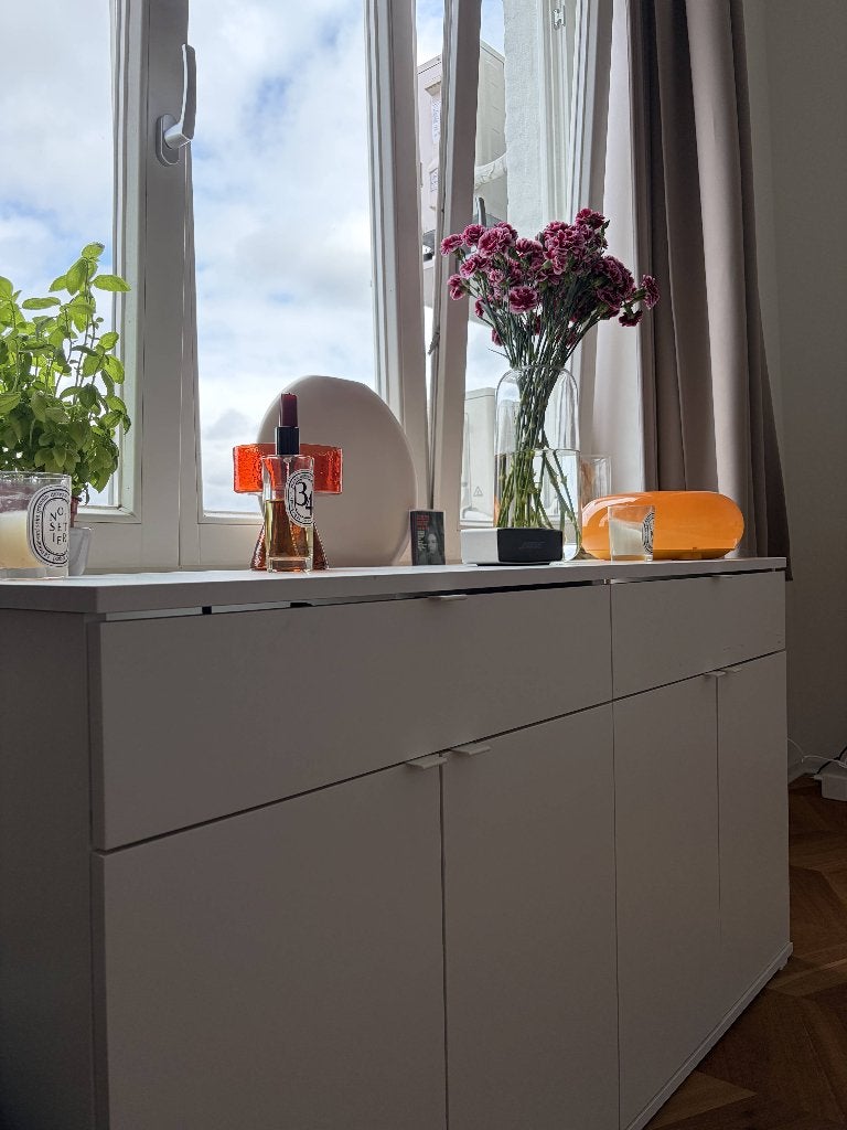 Meuble buffet blanc IKEA VIHALS, Maison & Meubles, Avec tiroir(s), 25 à 50 cm, Moins de 100 cm, Comme neuf