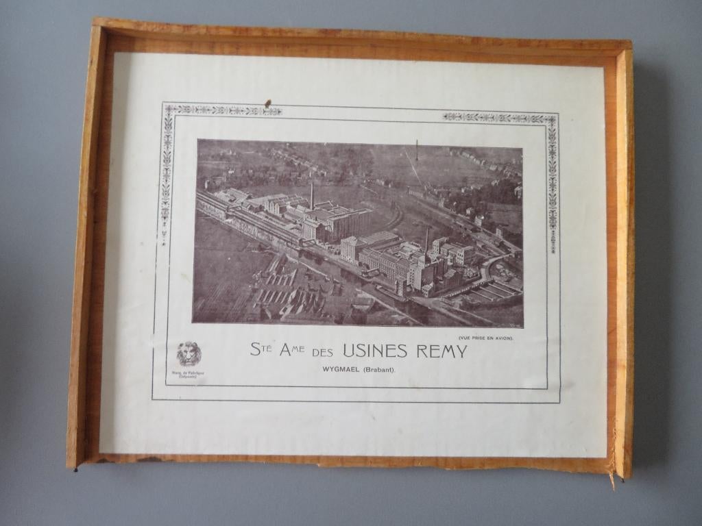 papier afbeelding op hout usines REMY Wijgmaal, Enlèvement ou Envoi
