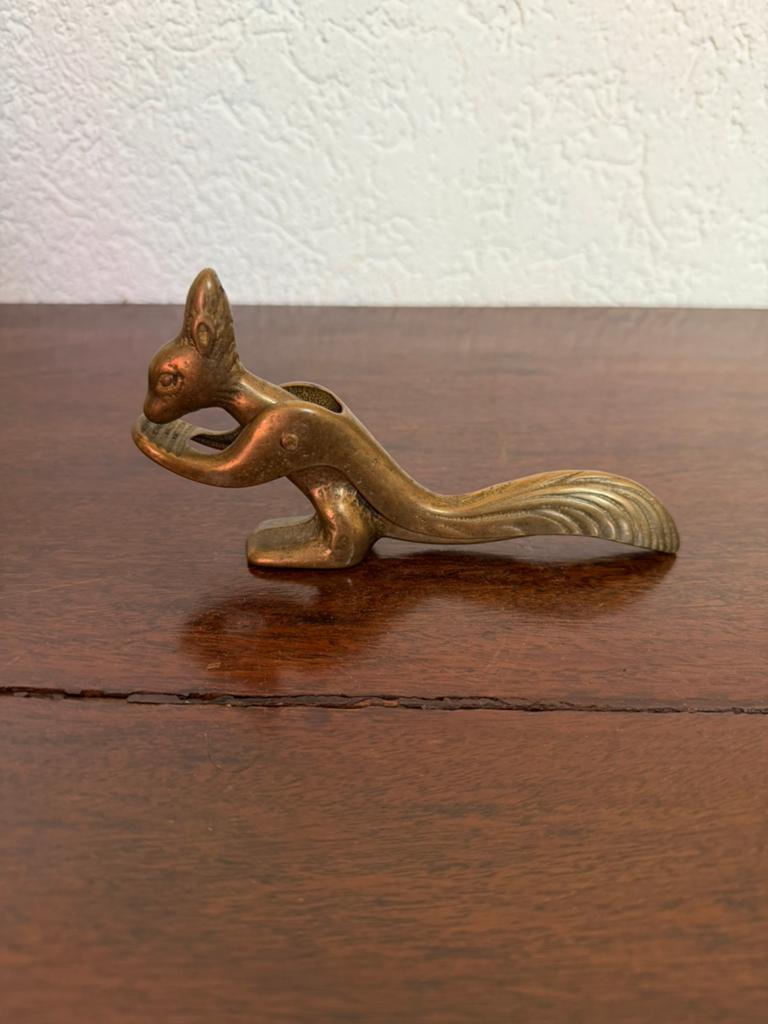 Zeldzame vintage messing notenkraker, Antiek en Kunst, Antiek | Brons en Koper, Ophalen of Verzenden