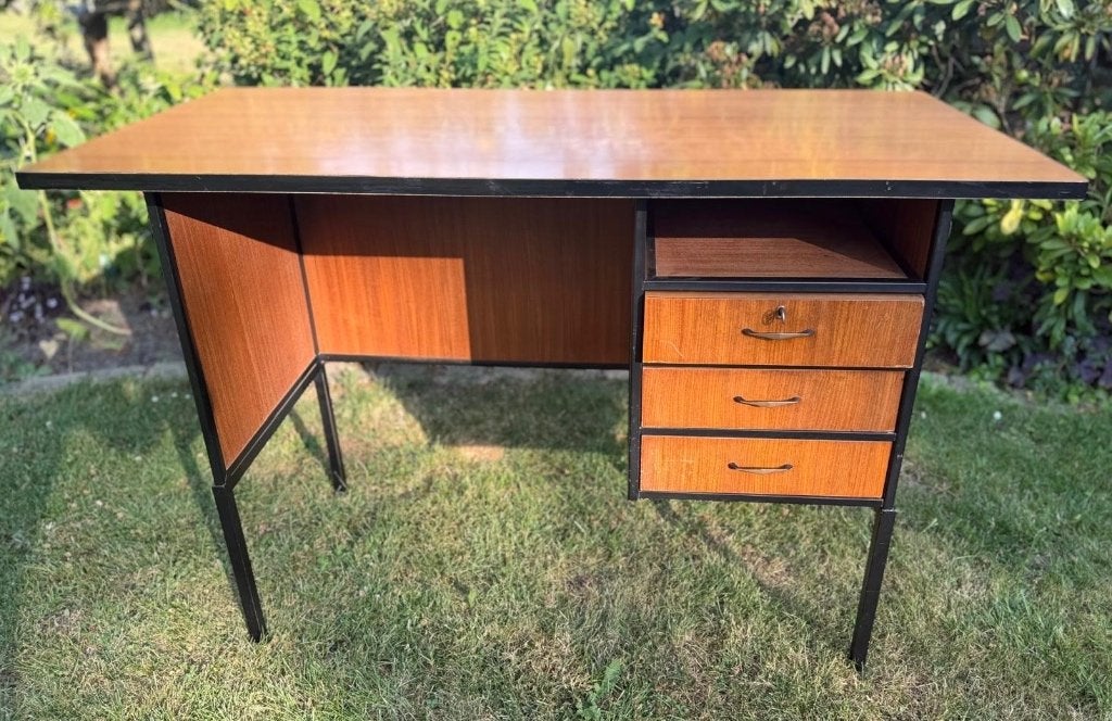 Bureau rétro vintage, Maison & Meubles, Bureaux, Vintage, Utilisé, Bois, Enlèvement
