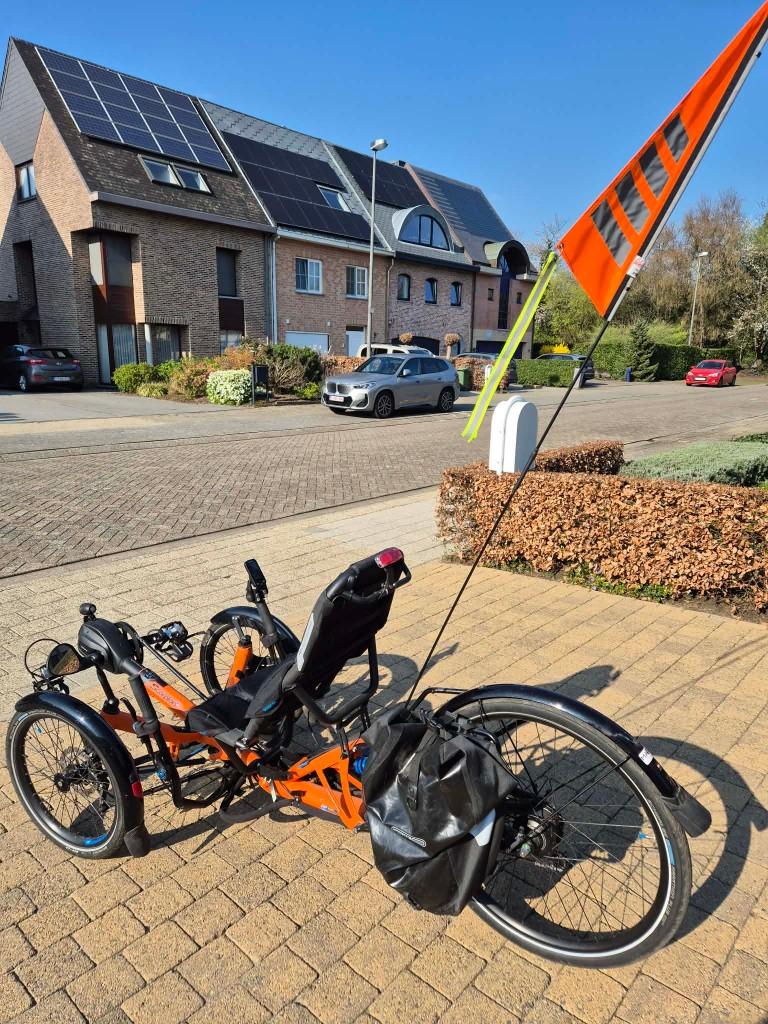 E-ligfiets HP Velotechnik, Scorpio fs 26, Fietsen en Brommers, Fietsen | Ligfietsen, Zo goed als nieuw, Overige merken, Onderstuur
