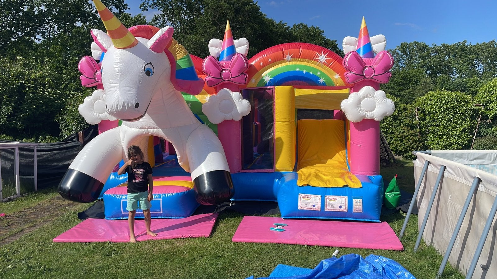 Springkasteel Unicorn, Ophalen, Zo goed als nieuw