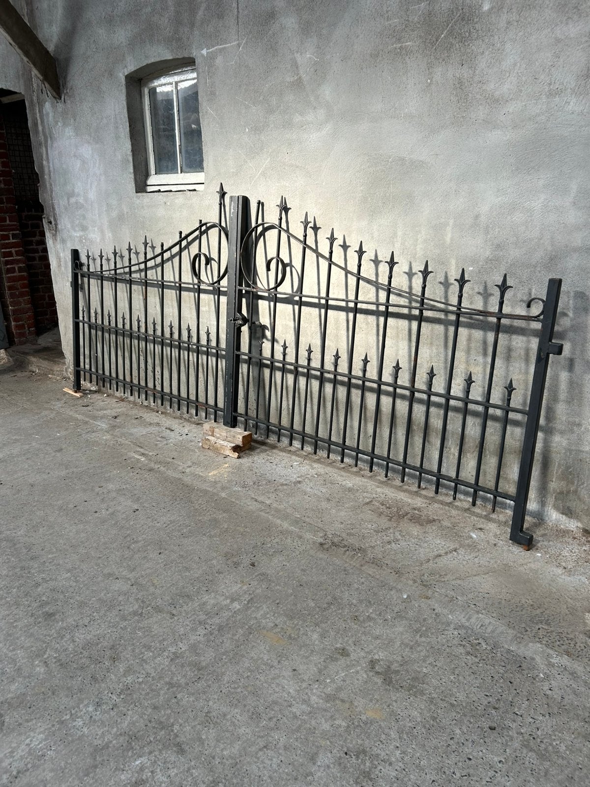 Dubbel tuinhekken of poort 3m65 breed, Jardin & Terrasse, Enlèvement, Utilisé, Fer, Porte du jardin