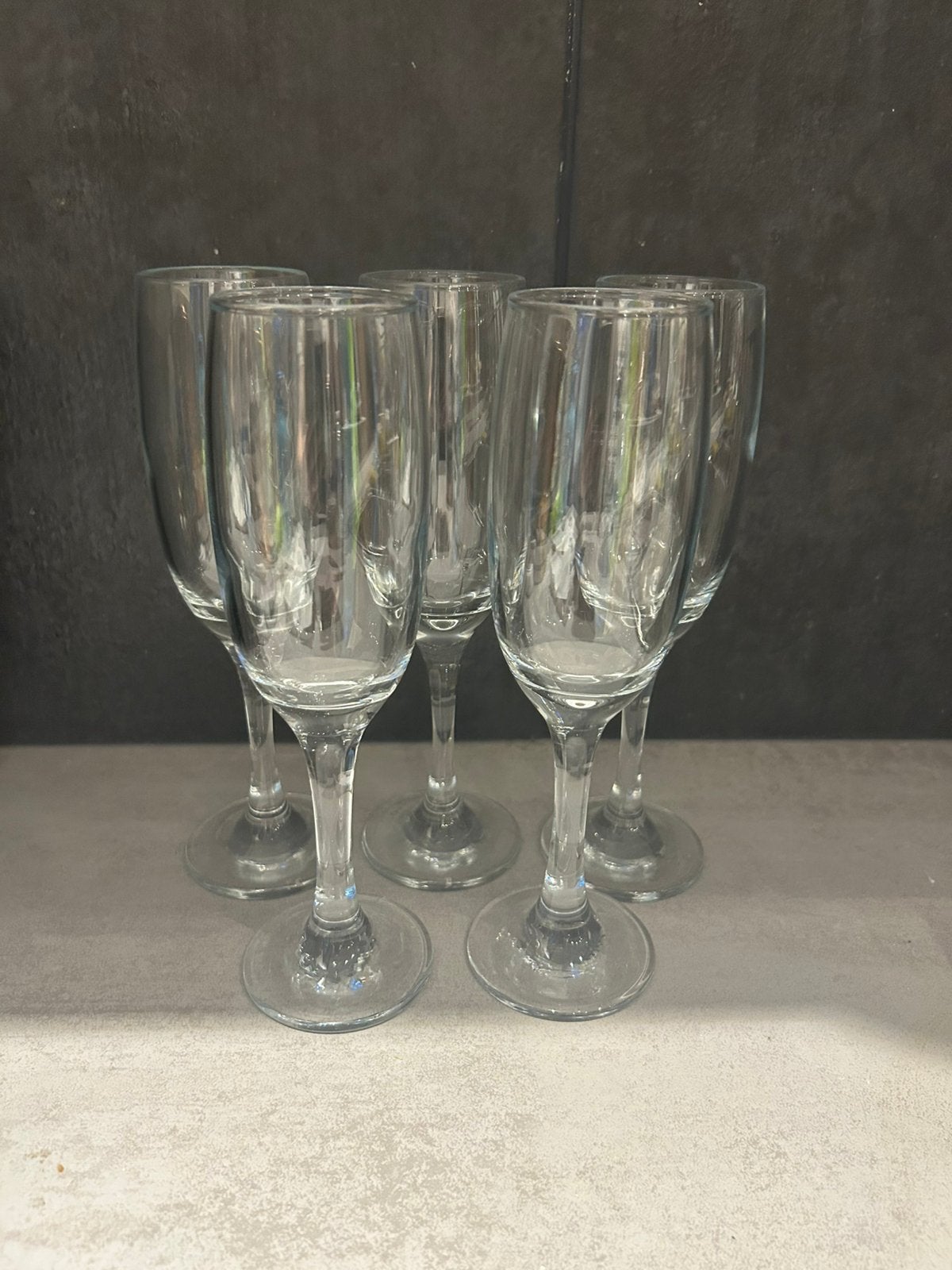 5 coupes à champagne, Collections, Verres & Petits Verres, Enlèvement, Comme neuf