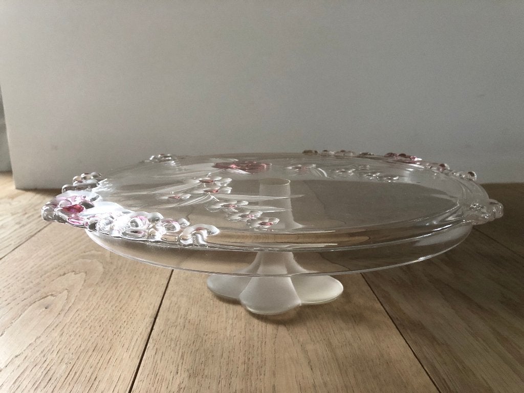Plat à tarte en cristal de Bohème, Antiquités & Art, Enlèvement ou Envoi