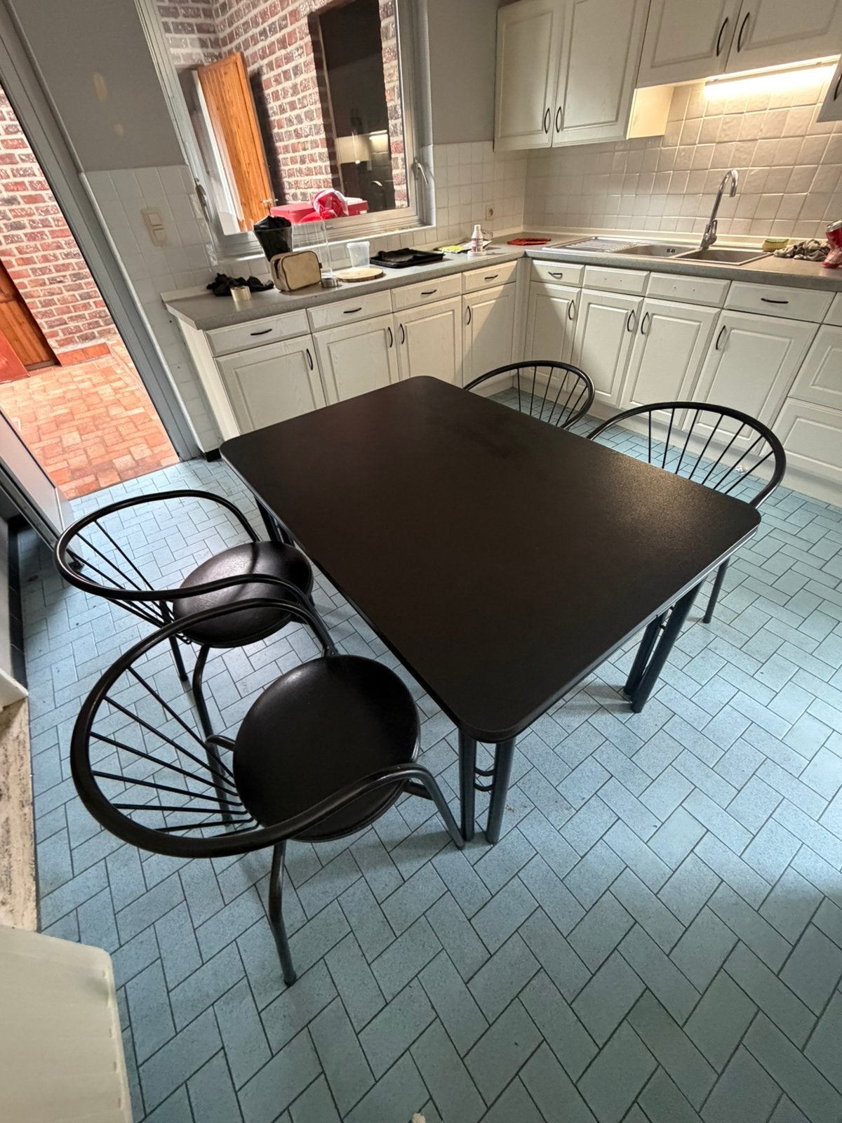 TAFEL + 4 STOELEN, Ophalen
