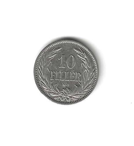 Hongarije, 10 Filler 1909 KB., Postzegels en Munten, Ophalen of Verzenden, Hongarije, Losse munt
