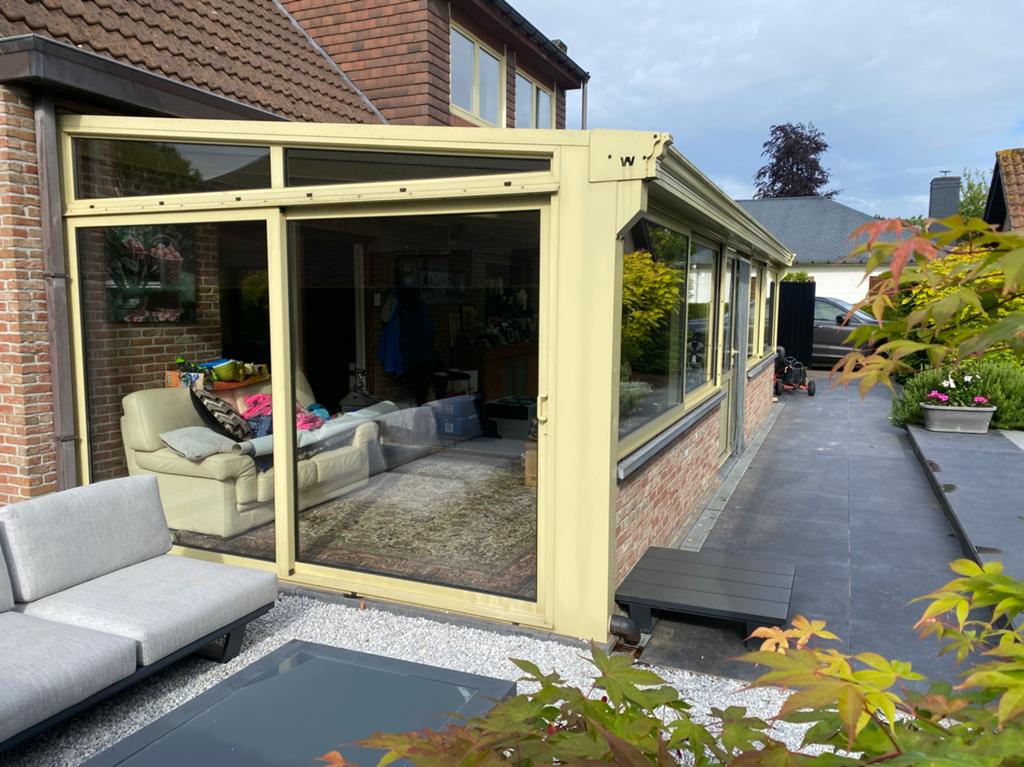 Exclusieve veranda met lichtinval en grote raampartijen, Ophalen, Zo goed als nieuw, Veranda